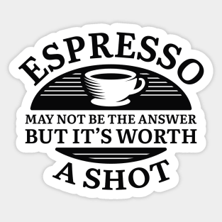 Espresso Shot Sticker